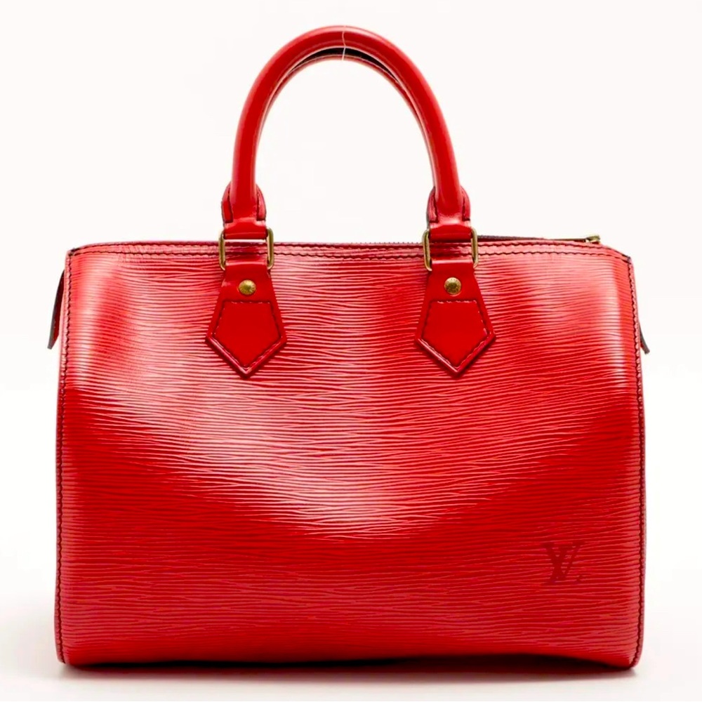 Louis Vuitton Epi Speedy 25 - Red With Gold Hardware M43017